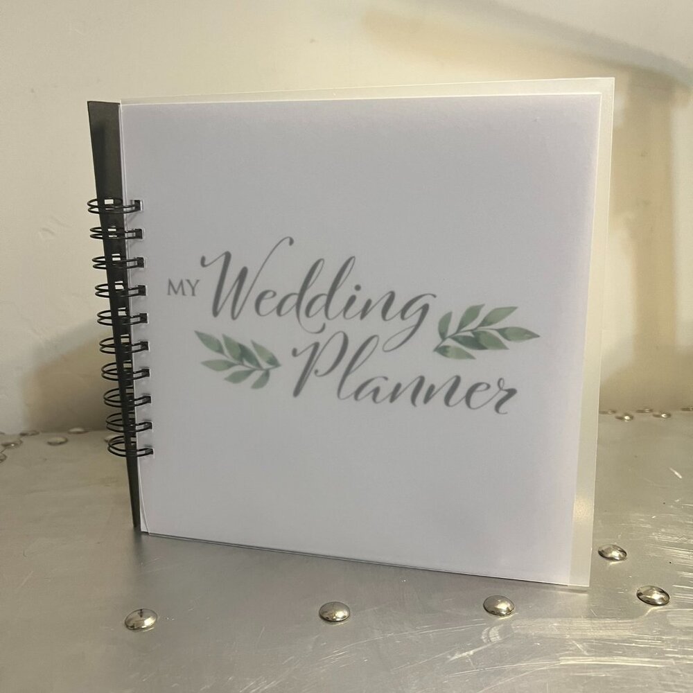 My Wedding Planner Spiral Notebook W/ Premade Pages - The Ring Boxes - For Bride